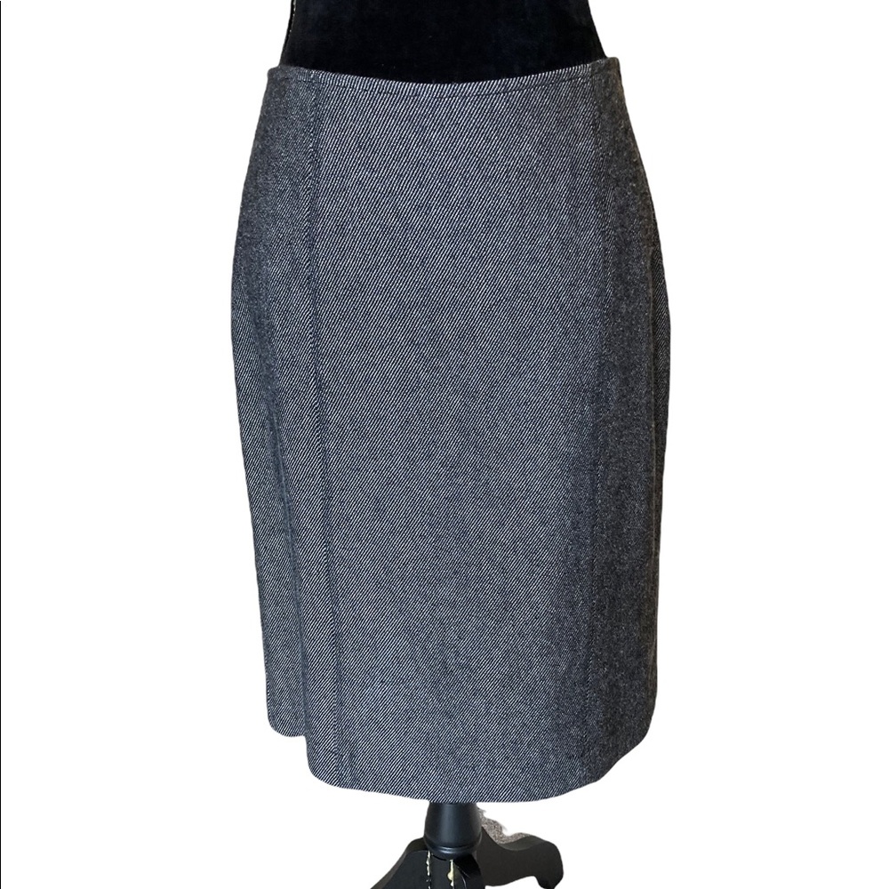 Anthrocite Black Tweed Skirt